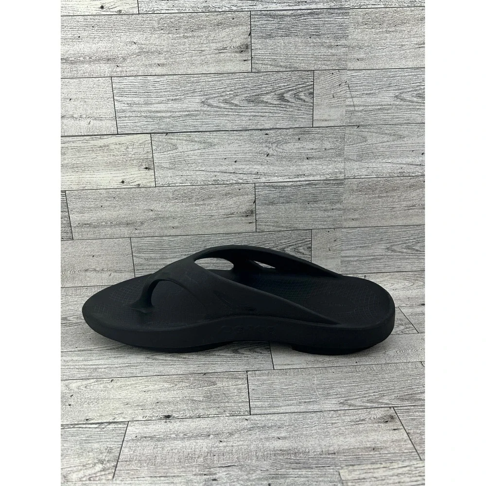 OOFOS Black Unisex OOahh Sport‎ Slide Sandals Flip Flops Comfort Sz M10 W12 EU43